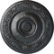 Ekena Millwork Neuveau Ceiling Medallion (Fits Canopies up to 6 3/8"), Hand-Painted Pewter, 24 1/4"OD x 2"P CM24NAPES - alternate 1